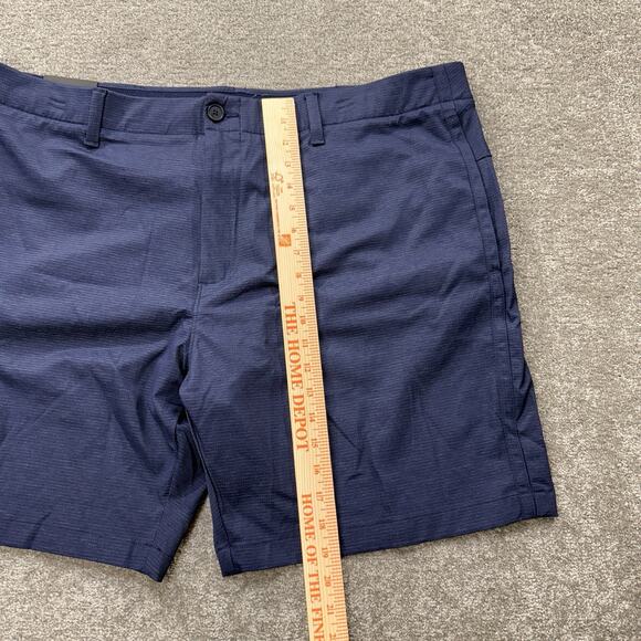 Under Armour Iso-Chill Storm Golf Shorts 44 Navy Blue Water Repellent Stretch‎ - Picture 2 of 14